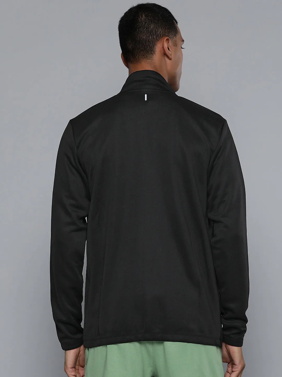 Alcis Men Black Running Bomber Jacket