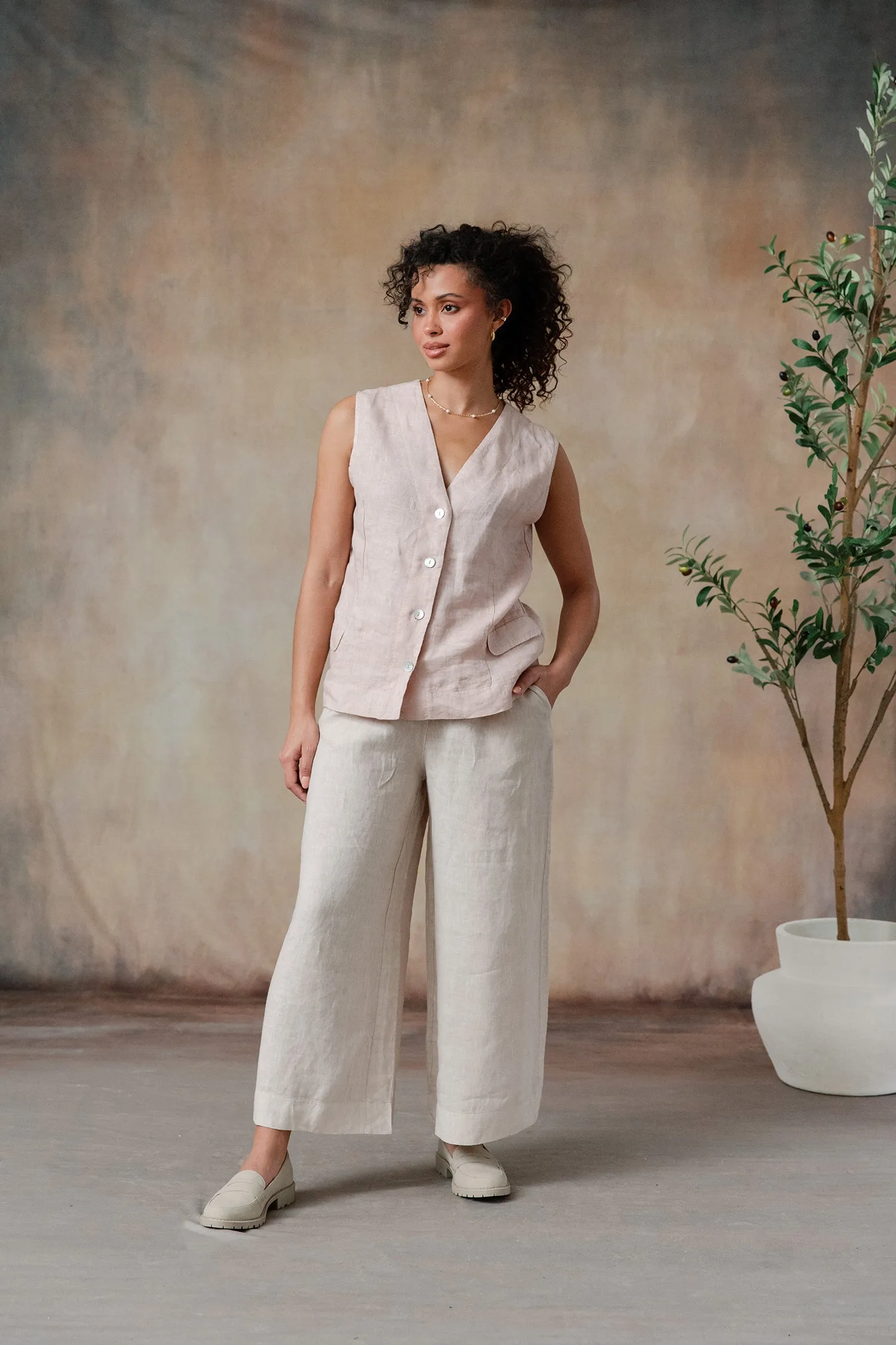 Anna Linen Vest