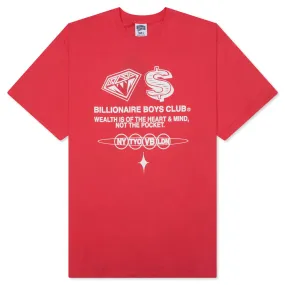 BB Wealth S/S Tee - Rouge Red