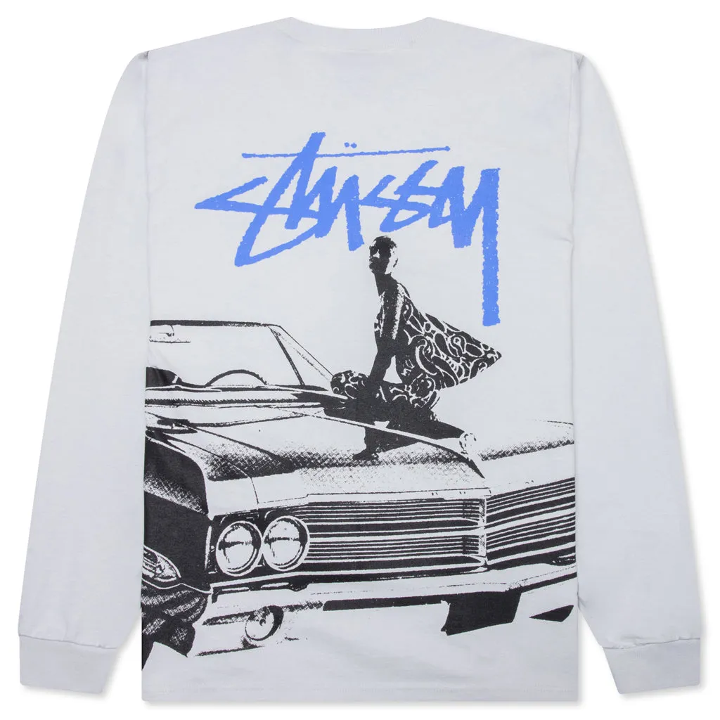 Long Sleeve Beat Crazy T-Shirt in Fog Gray