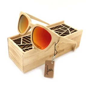 Bobo Bird Handmade Bamboo Retro Sunglasses for Men and Women