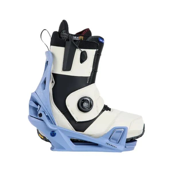 Burton 2024 Men's Step On Re:Flex Snowboard Bindings - Slate Blue/Logo