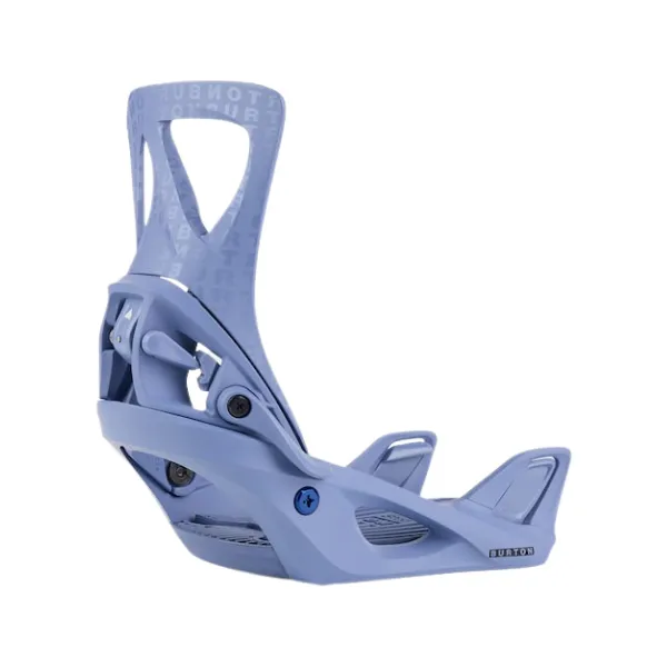 Slate Blue Burton 2024 Womens Step On Re:Flex Snowboard Bindings with Logo - Enhanced Version