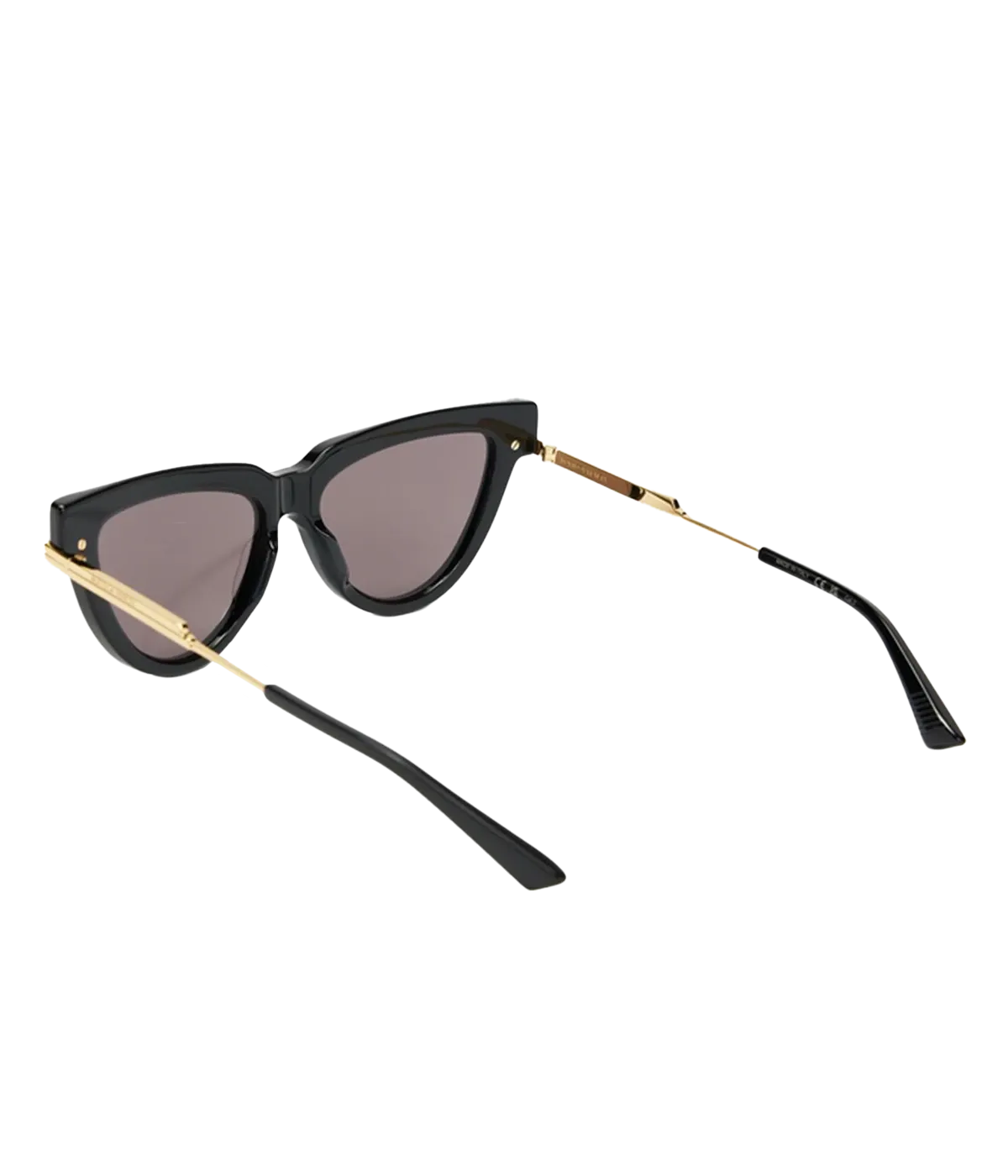 Cat Eye Wire Sunglass in Black Gold