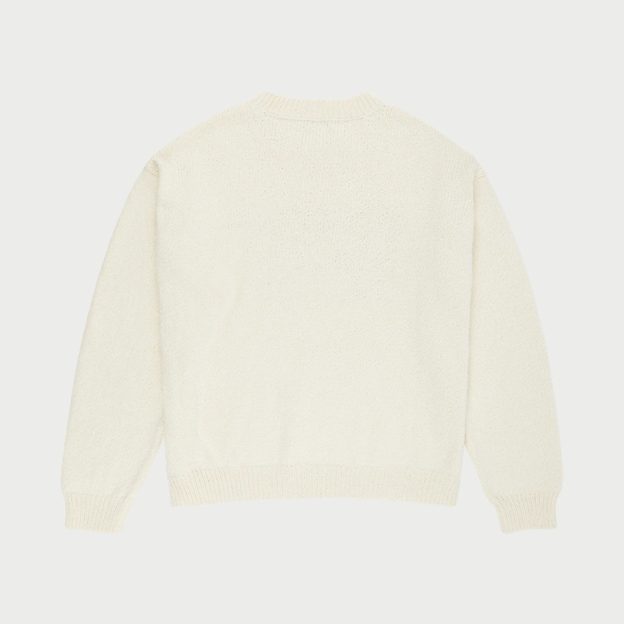 Cherry Flag Knit Crewneck (Cream)