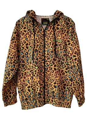 Colorful Leopard Print Windbreaker