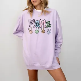 Custom Easter Mama Sweatshirt With Kids Names