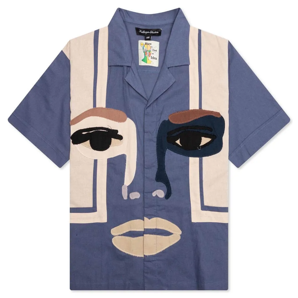 Face Camo Shirt - Blue