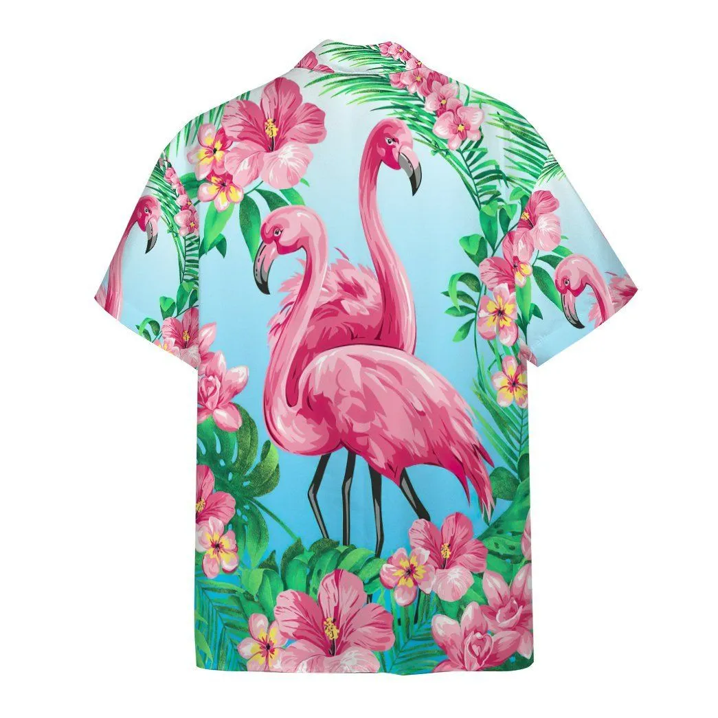 Gearhuman 3D Flamingo Hawaii Shirt