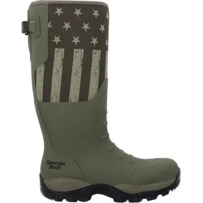 Georgia Men's Gbr Rubber 16" WP Pull On Work Boot -Dark Green- GB00559