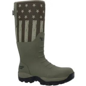 Georgia Men's Gbr Rubber 16" WP Pull On Work Boot -Dark Green- GB00559