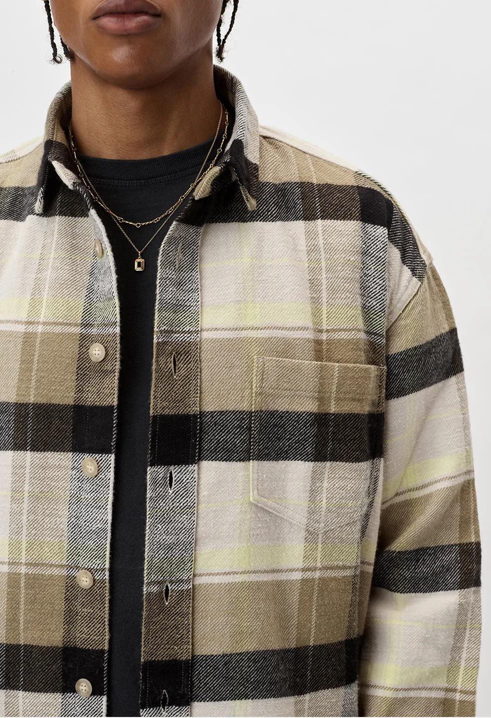 Hemi Oversized Shirt / Cyclone Check