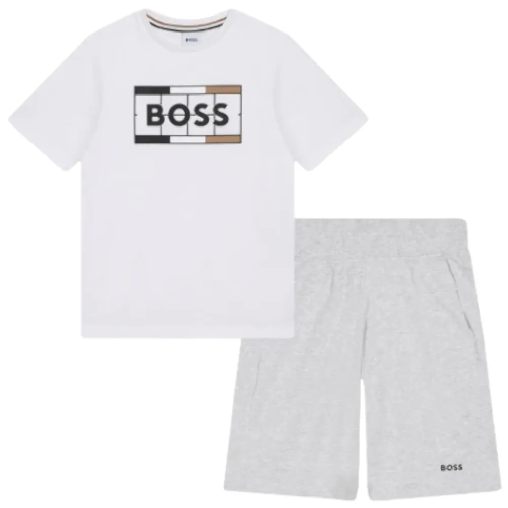 Hugo Boss Kids T-Shirt Short Set White J28111-10P