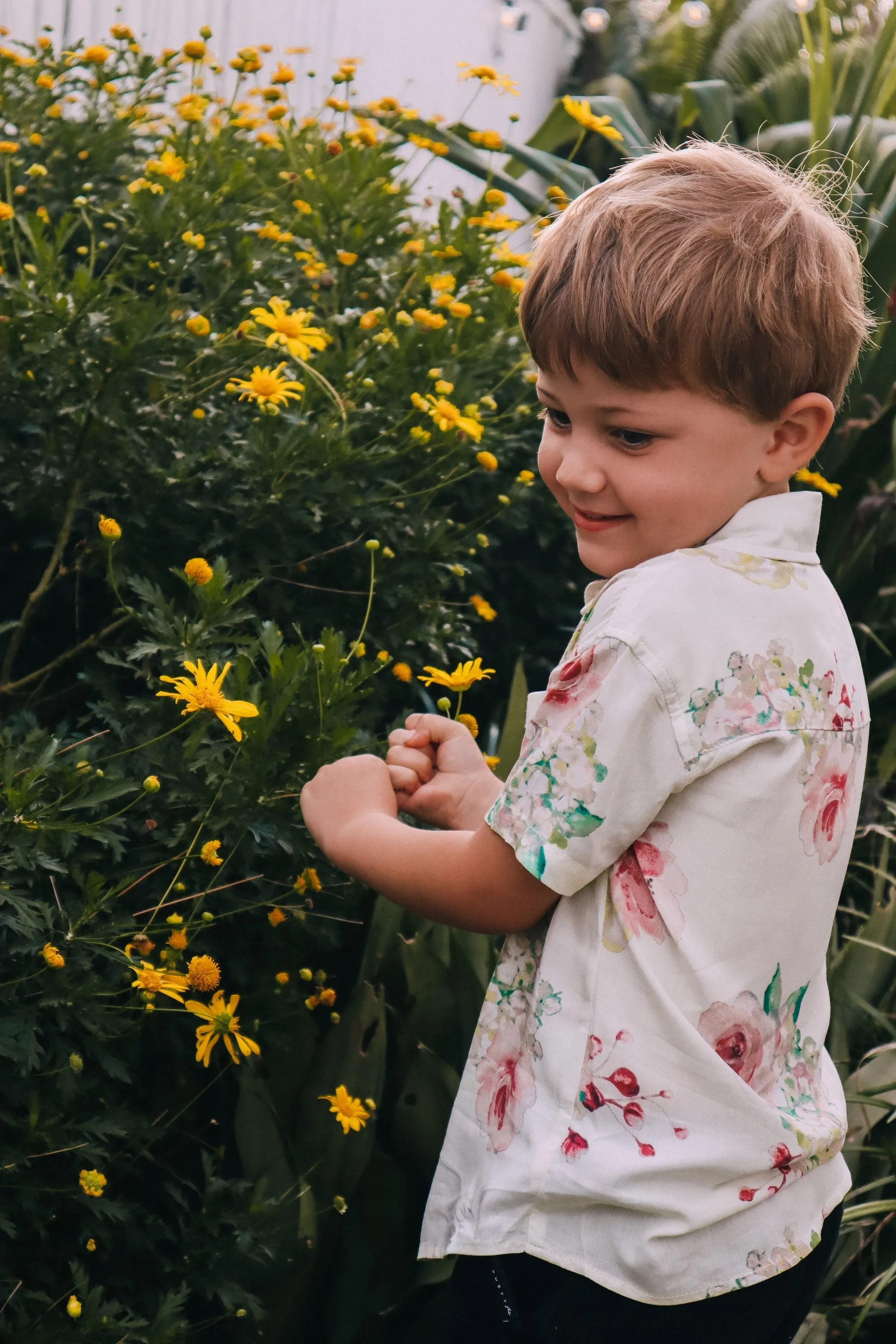 Kid's Button Up Shirt - Exclusive Floral Dream Print