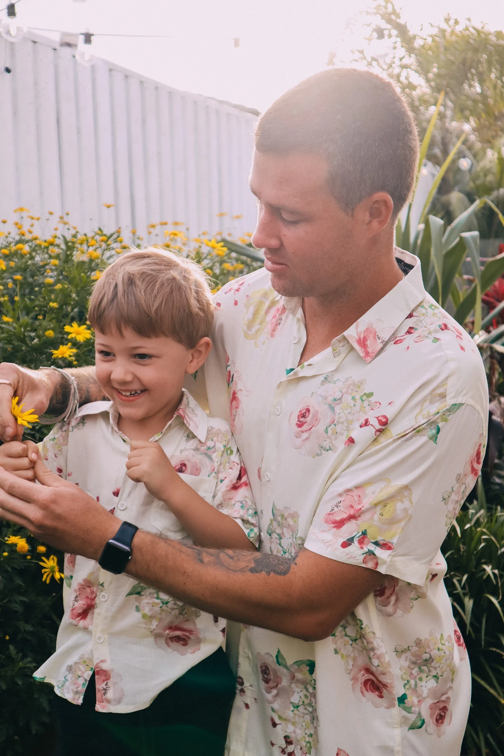 Kid's Button Up Shirt - Exclusive Floral Dream Print