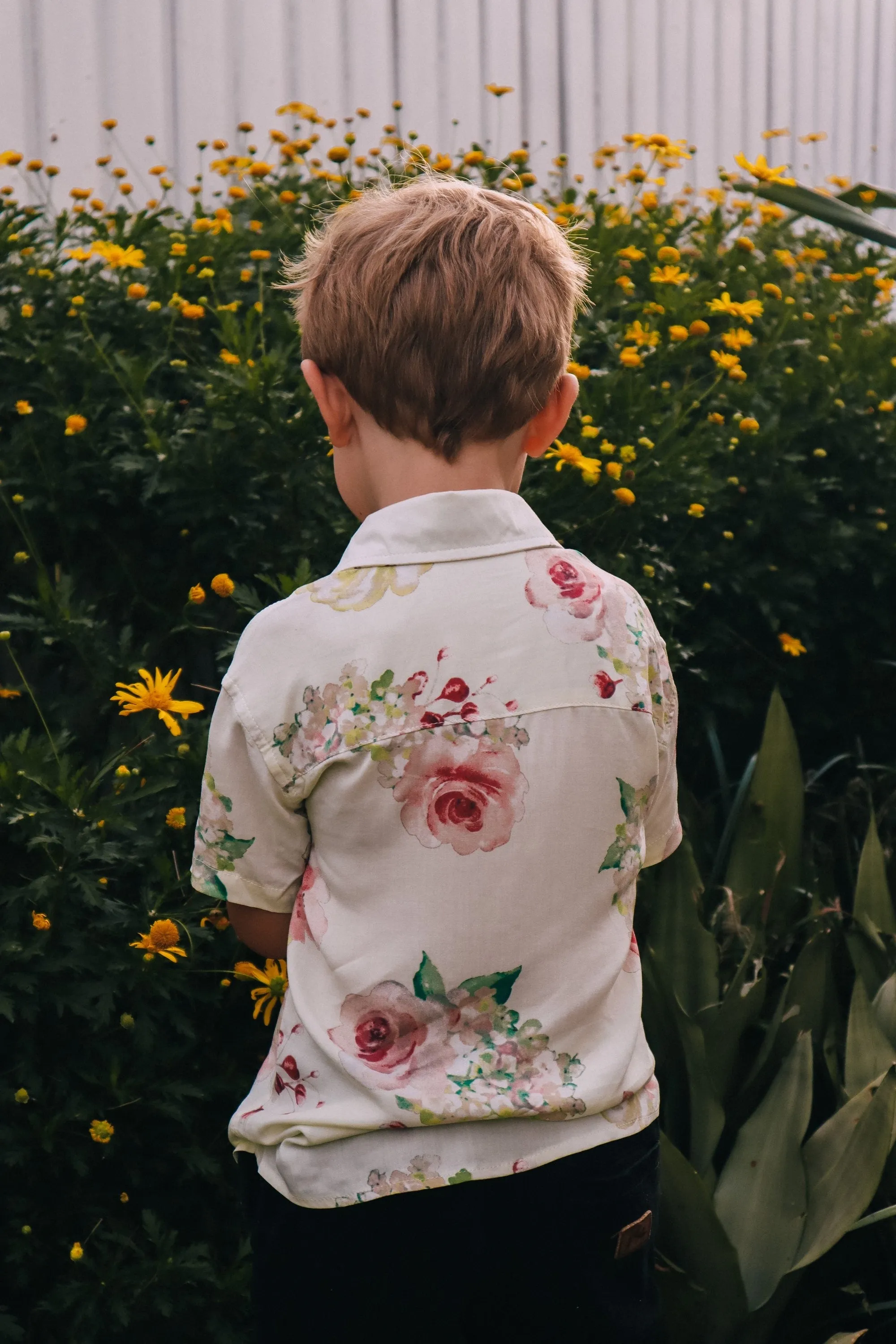 Kid's Button Up Shirt - Exclusive Floral Dream Print