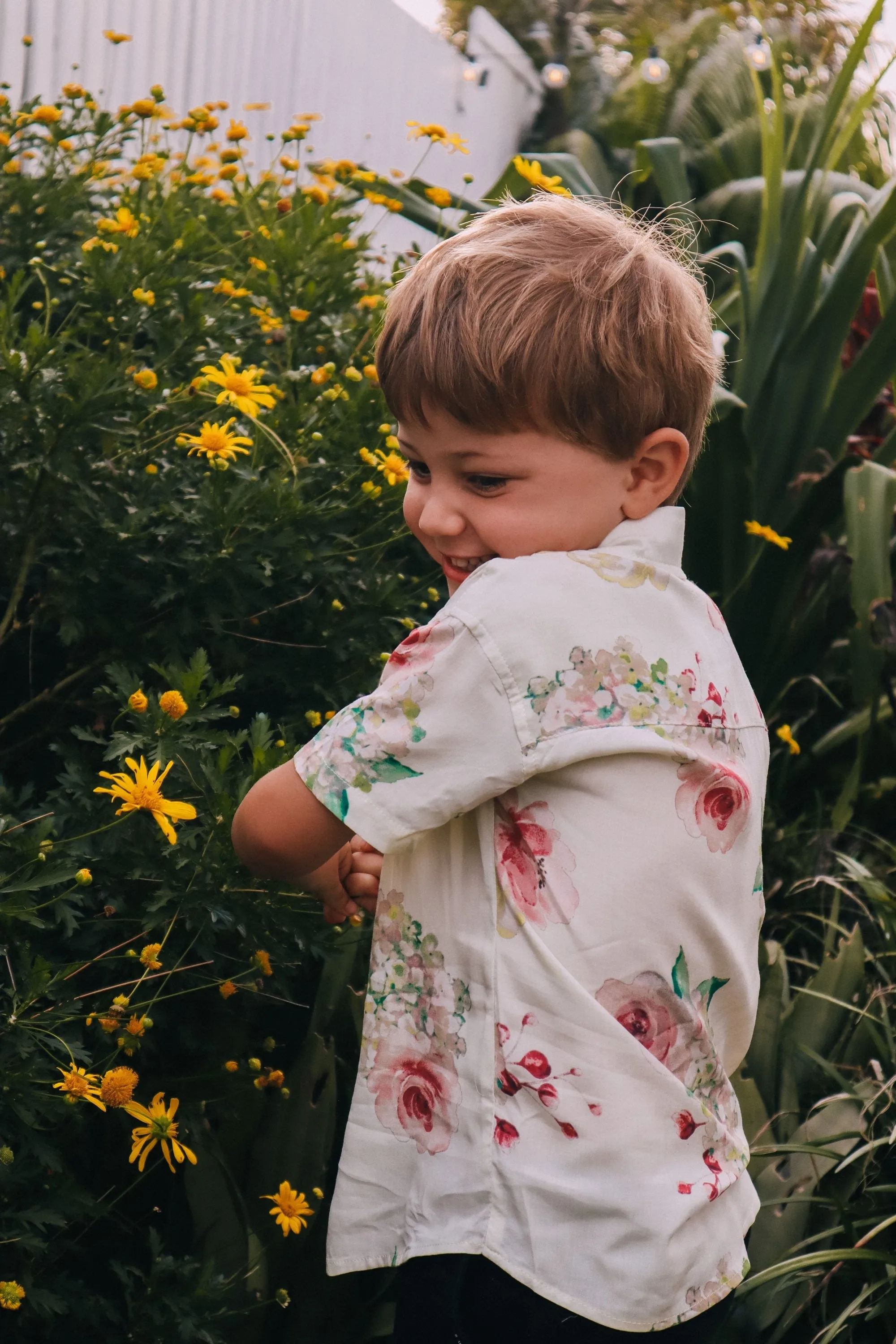 Kid's Button Up Shirt - Exclusive Floral Dream Print