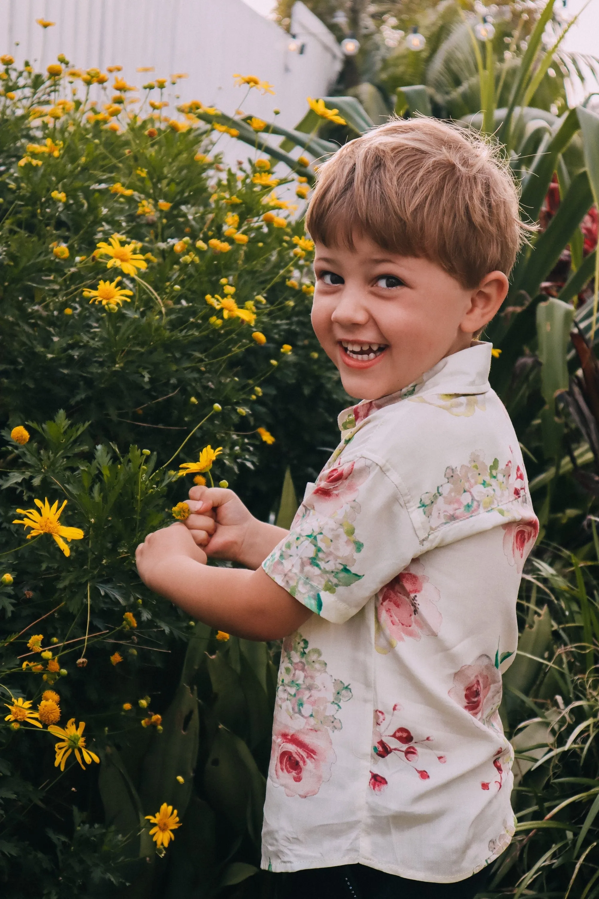 Kid's Button Up Shirt - Exclusive Floral Dream Print