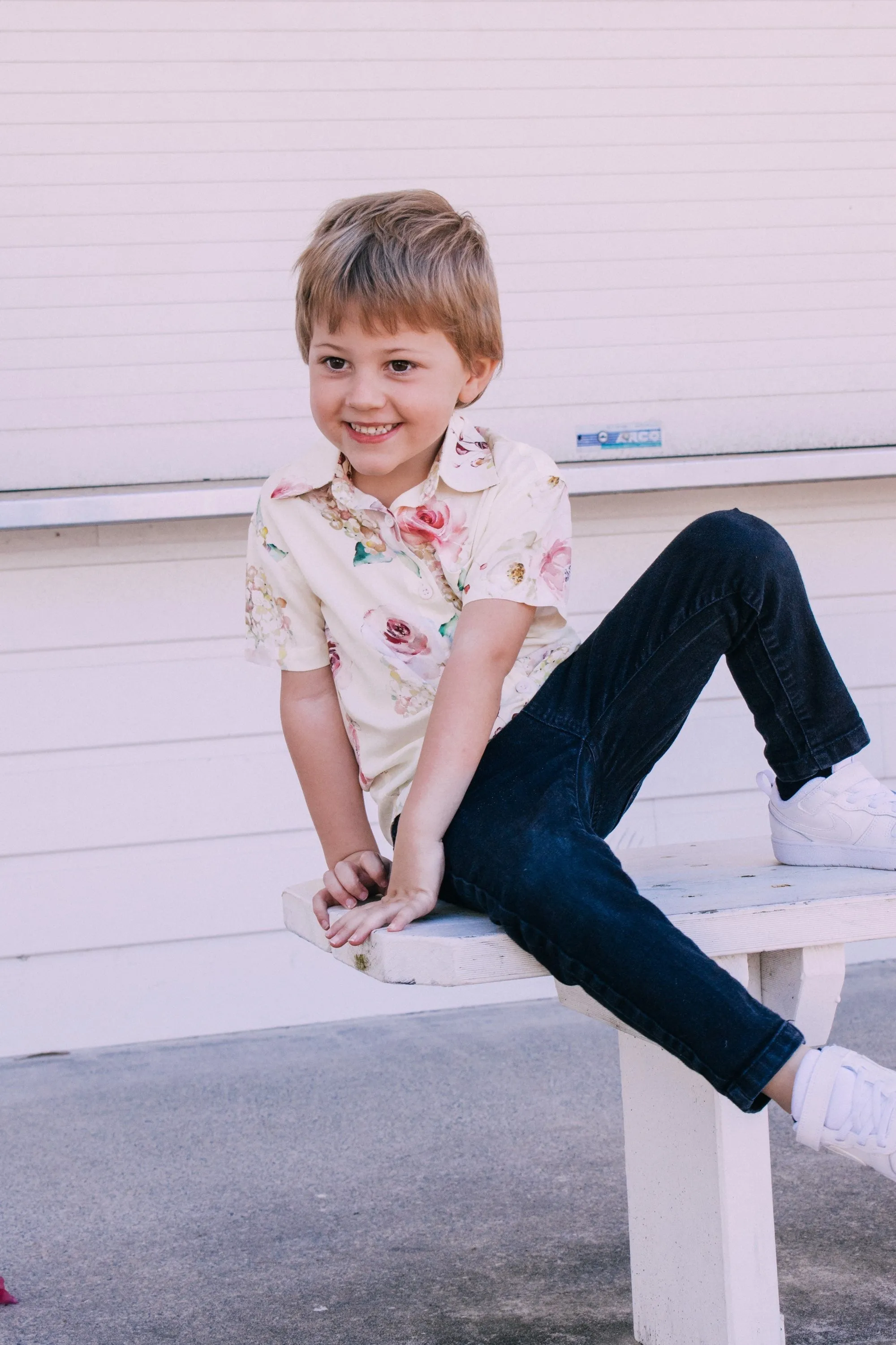 Kid's Button Up Shirt - Exclusive Floral Dream Print