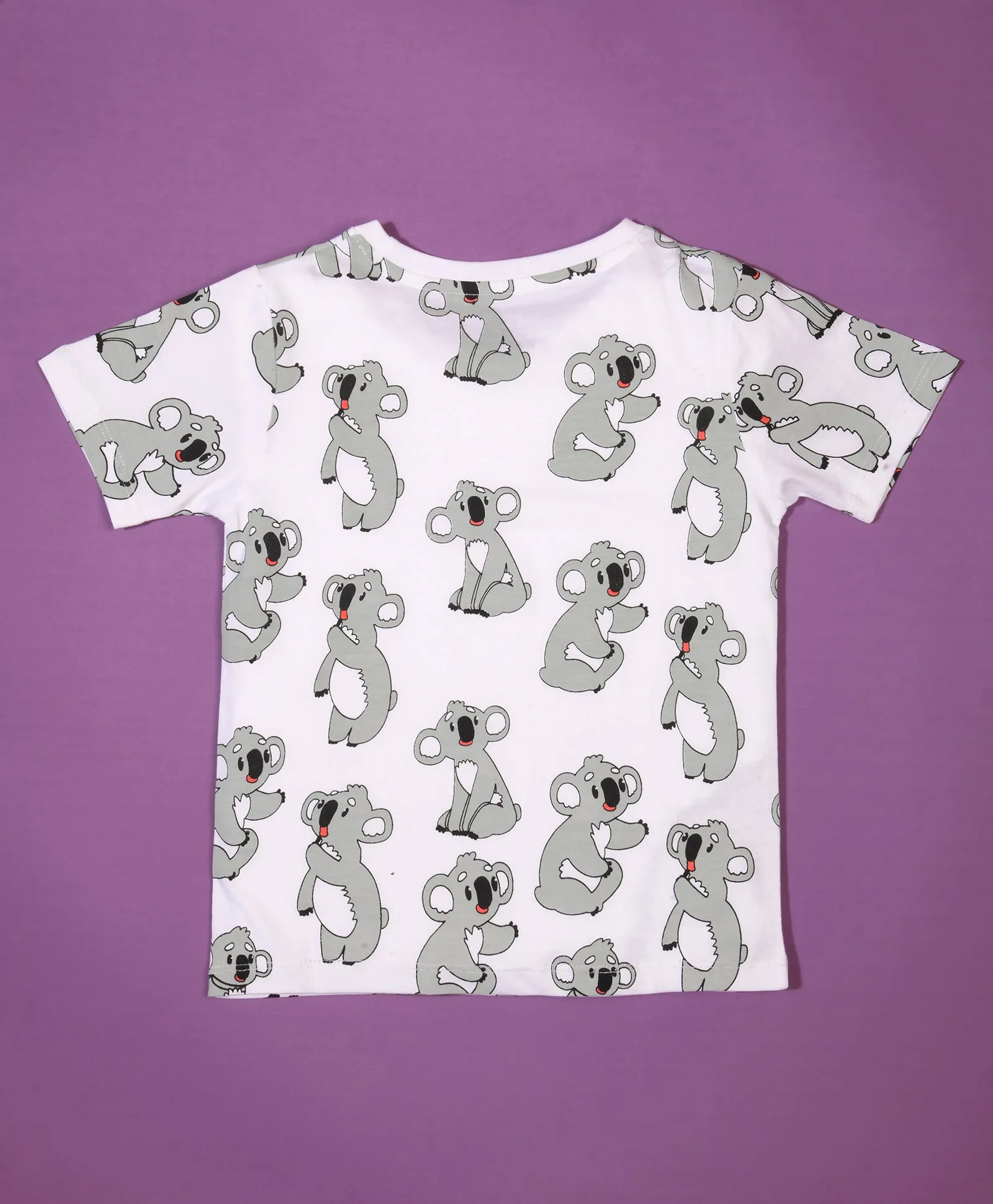 Koala Pattern Half Sleeves T-Shirt & Shorts Set