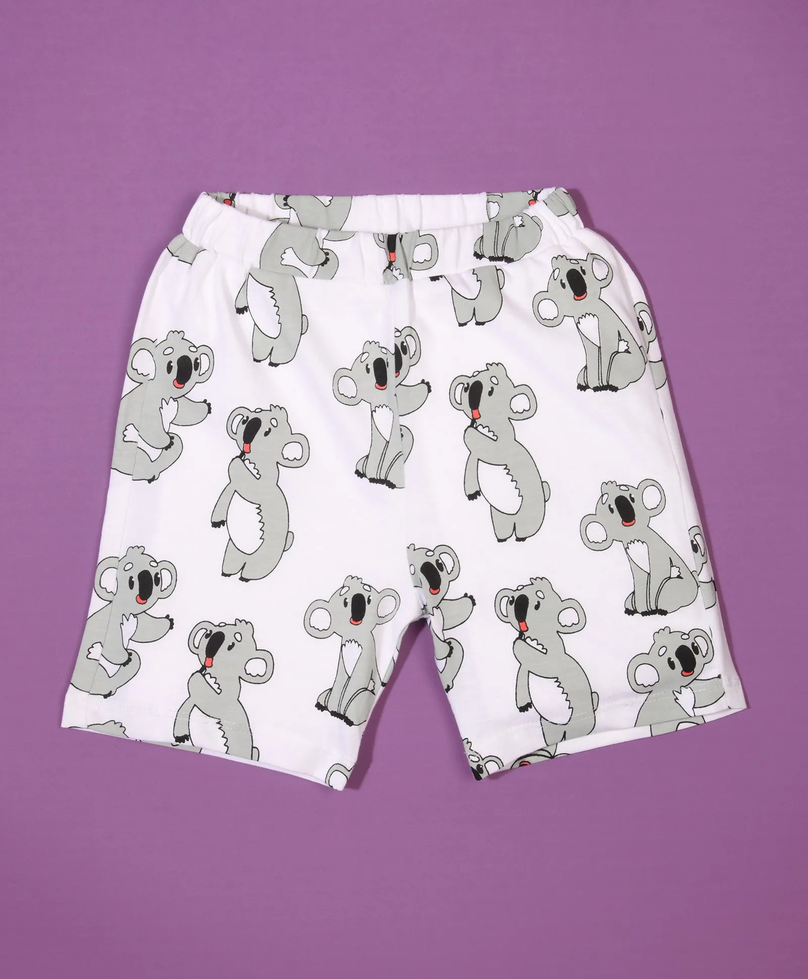 Koala Pattern Half Sleeves T-Shirt & Shorts Set