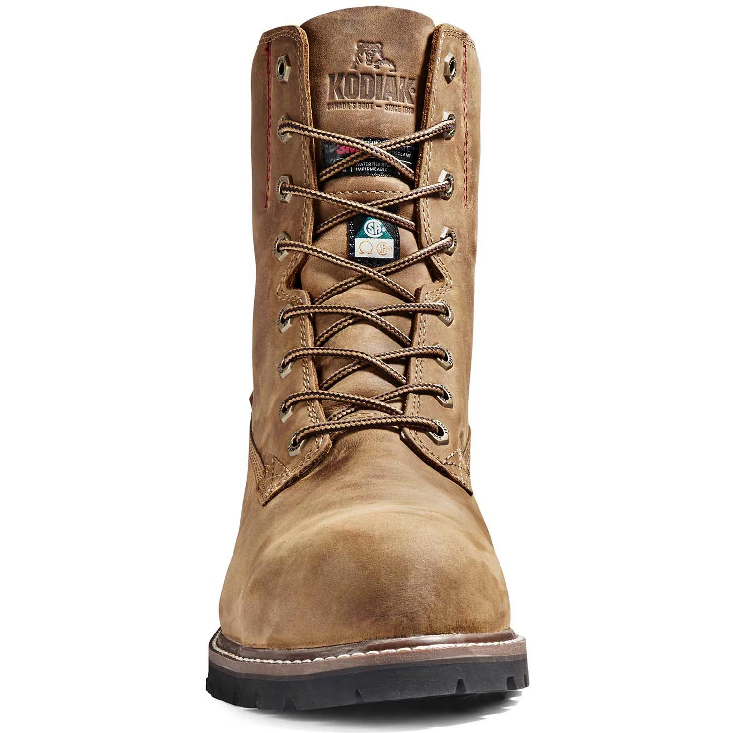 Kodiak Men's Mckinney 8 Comp Toe WP Safety Work Boot -Brown- 4NLSBN