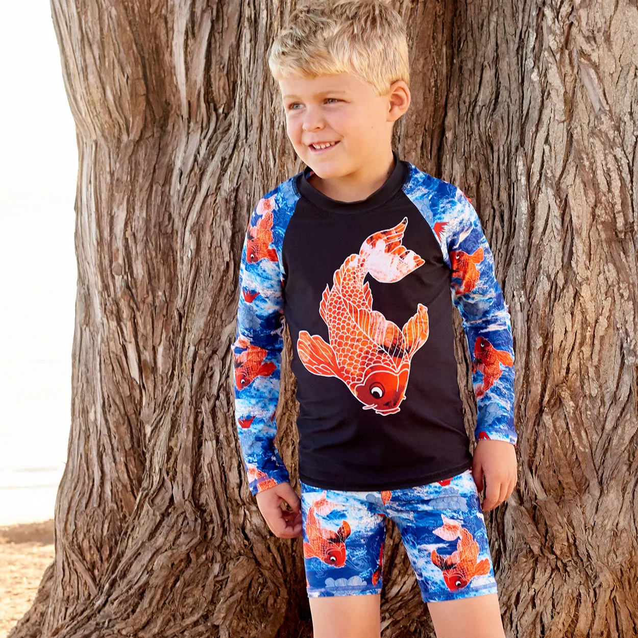 Koi Fish Sunblocker Shorts UPF 50 