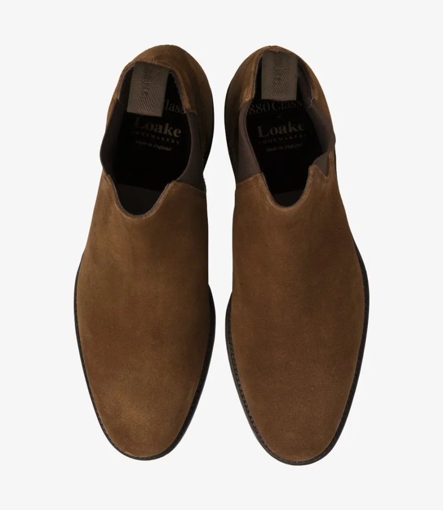 LOAKE - Coppergate Chelsea boot - Tobacco Suede