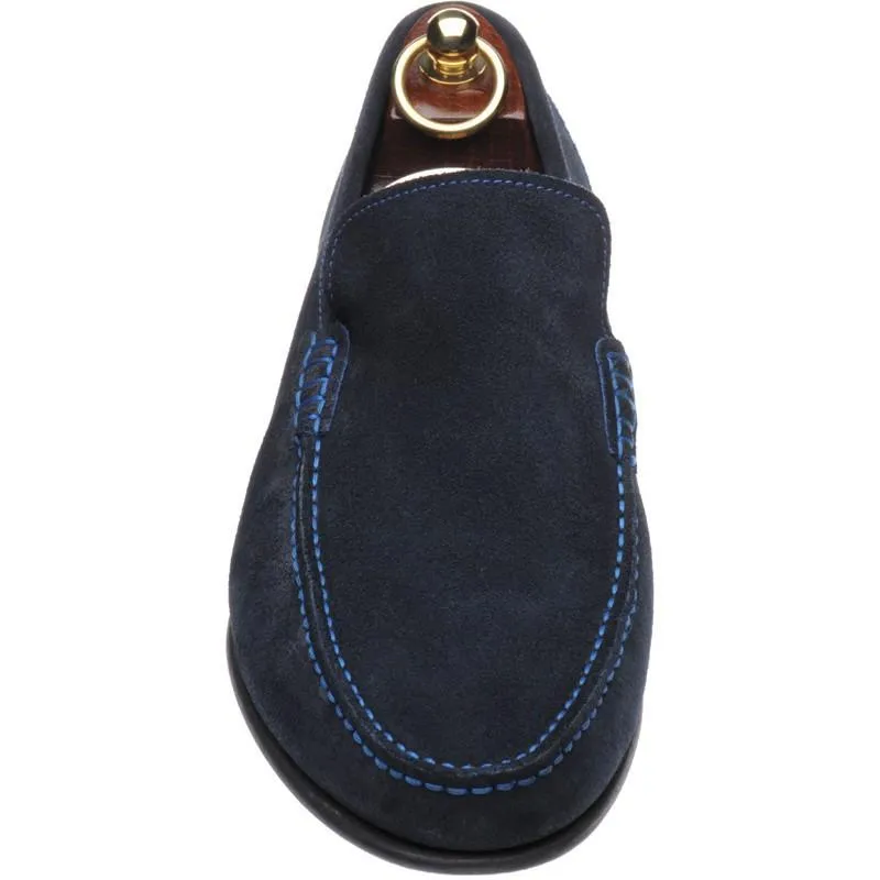 LOAKE Nicholson Moccasin shoe - Navy Suede