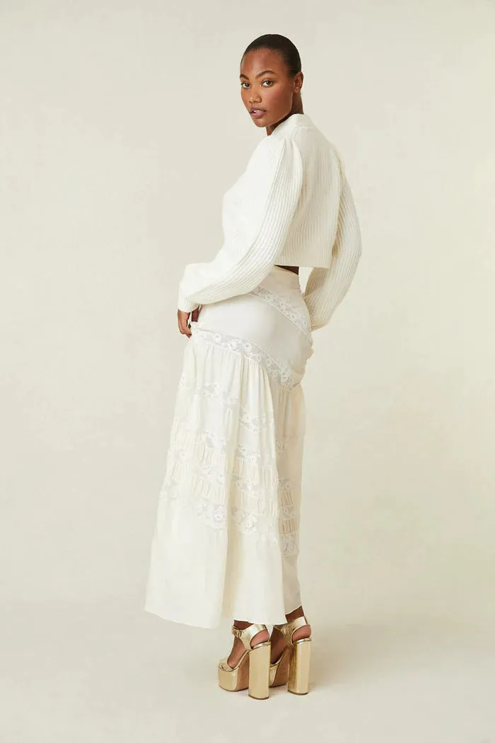 Loveshackfancy - Laia Maxi Skirt - Antique White