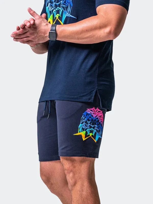 Maceoo Short | Short Neon Navy