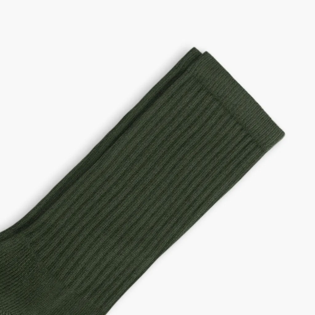 Men's Cotton Crew Sock | Hunter Green