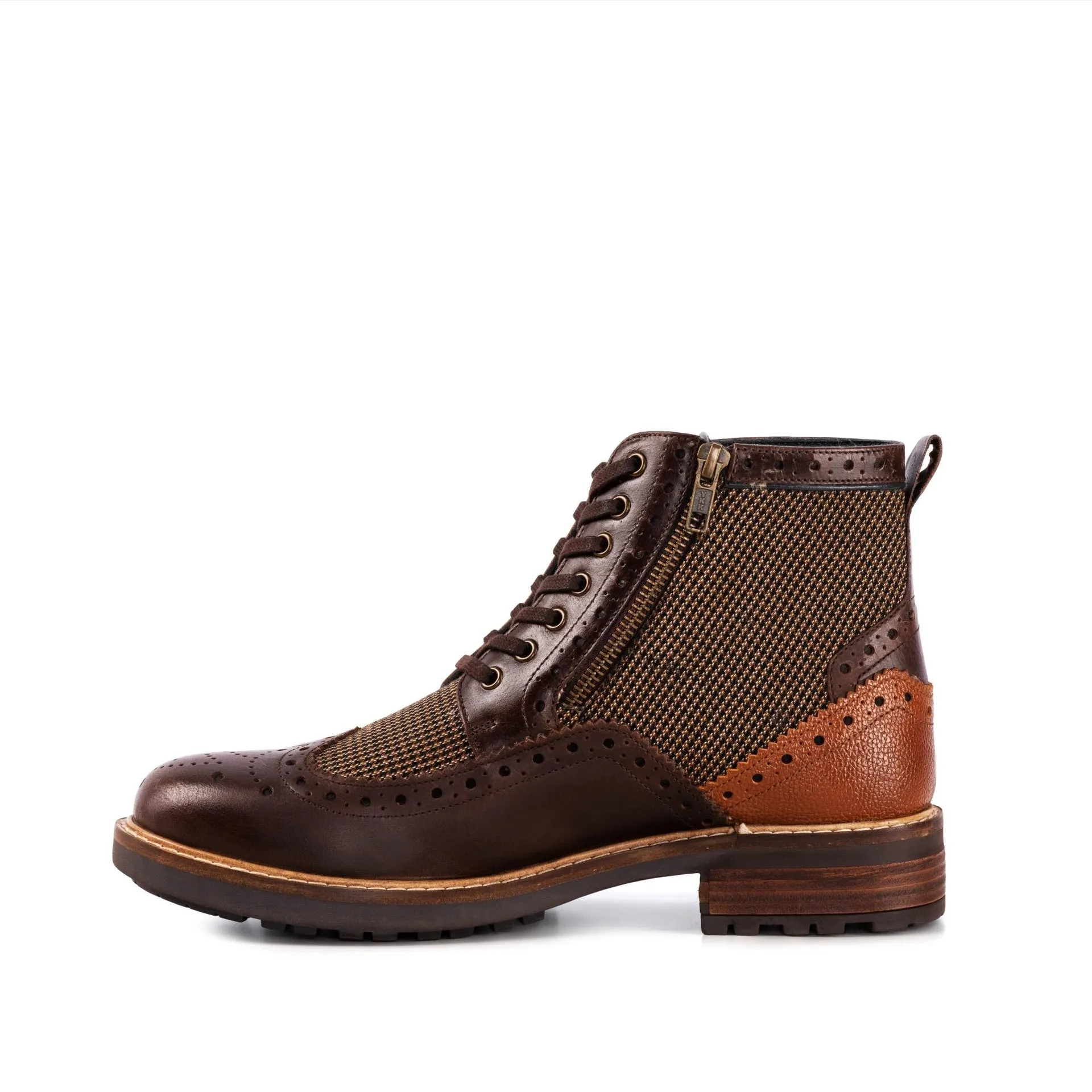 MENS SHERWOOD BROWN TWILL BOOT