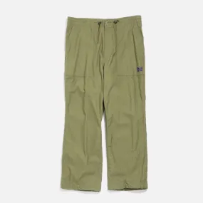 Needles String Fatigue Pant - Olive Back Sateen