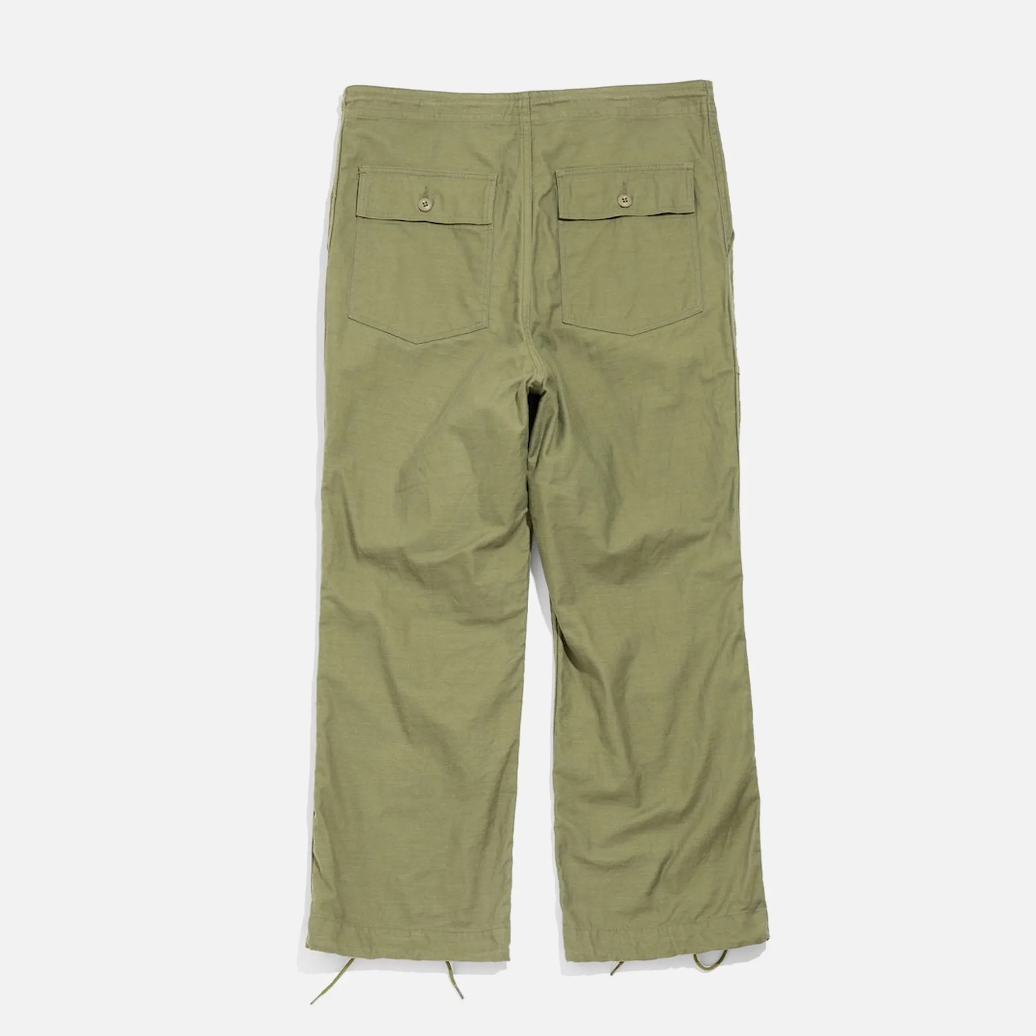 Needles String Fatigue Pant - Olive Back Sateen