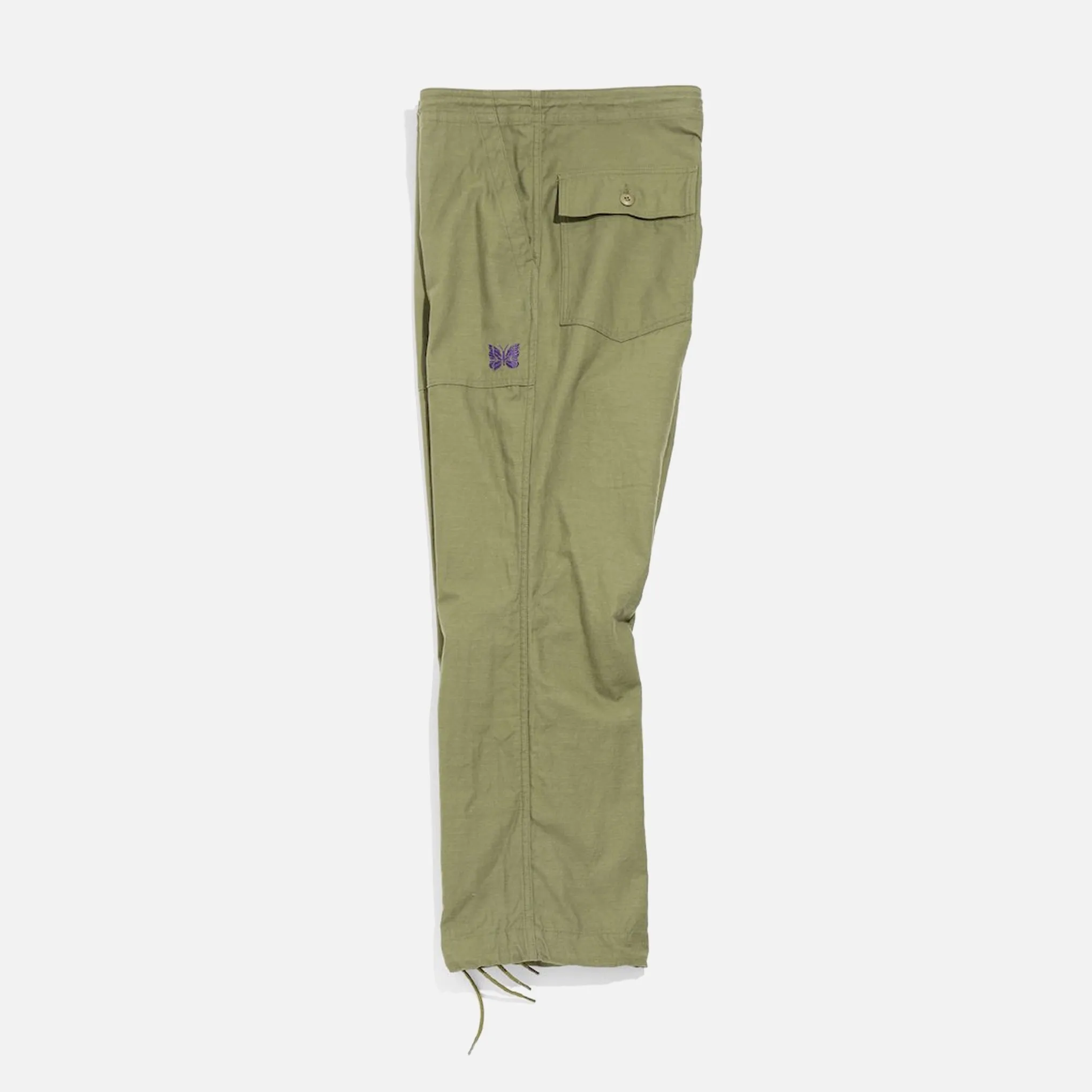 Needles String Fatigue Pant - Olive Back Sateen