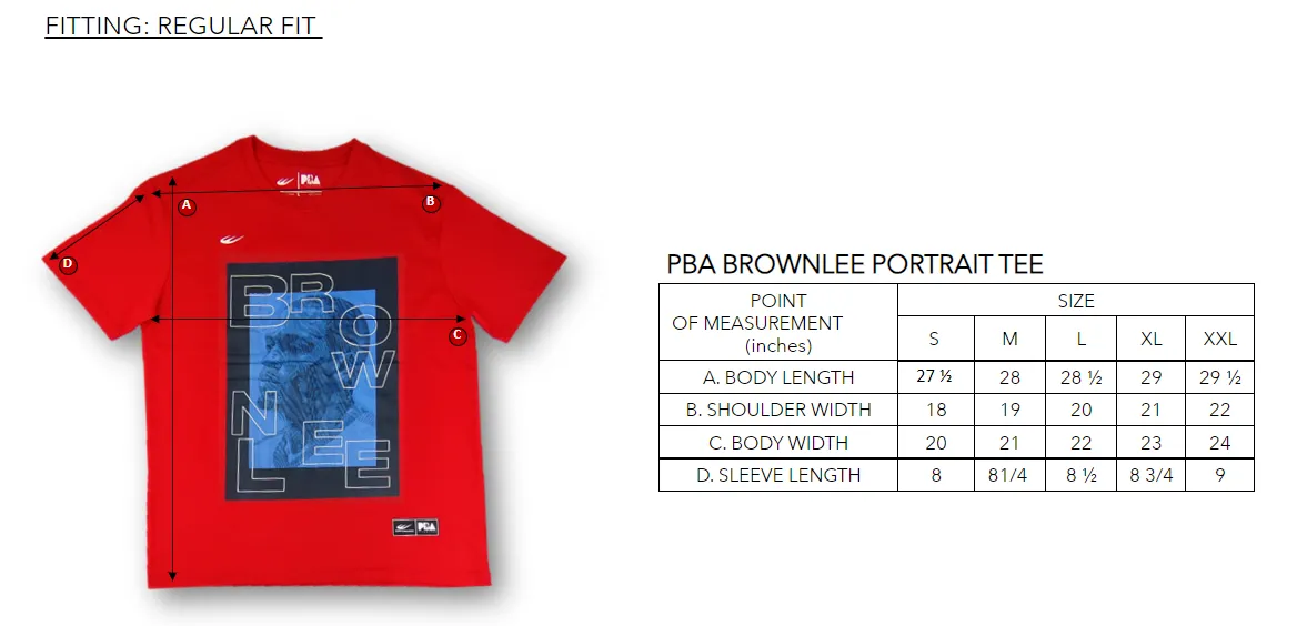 PBA BROWNLEE HEADSHOT TEE