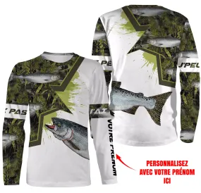 Pêche Au Saumon, Cadeau Original Pêcheur, Peau Du Saumon, Camouflage, Cadeau Personnalisé, J'peux Pas J'ai Pêche - CTS12042204