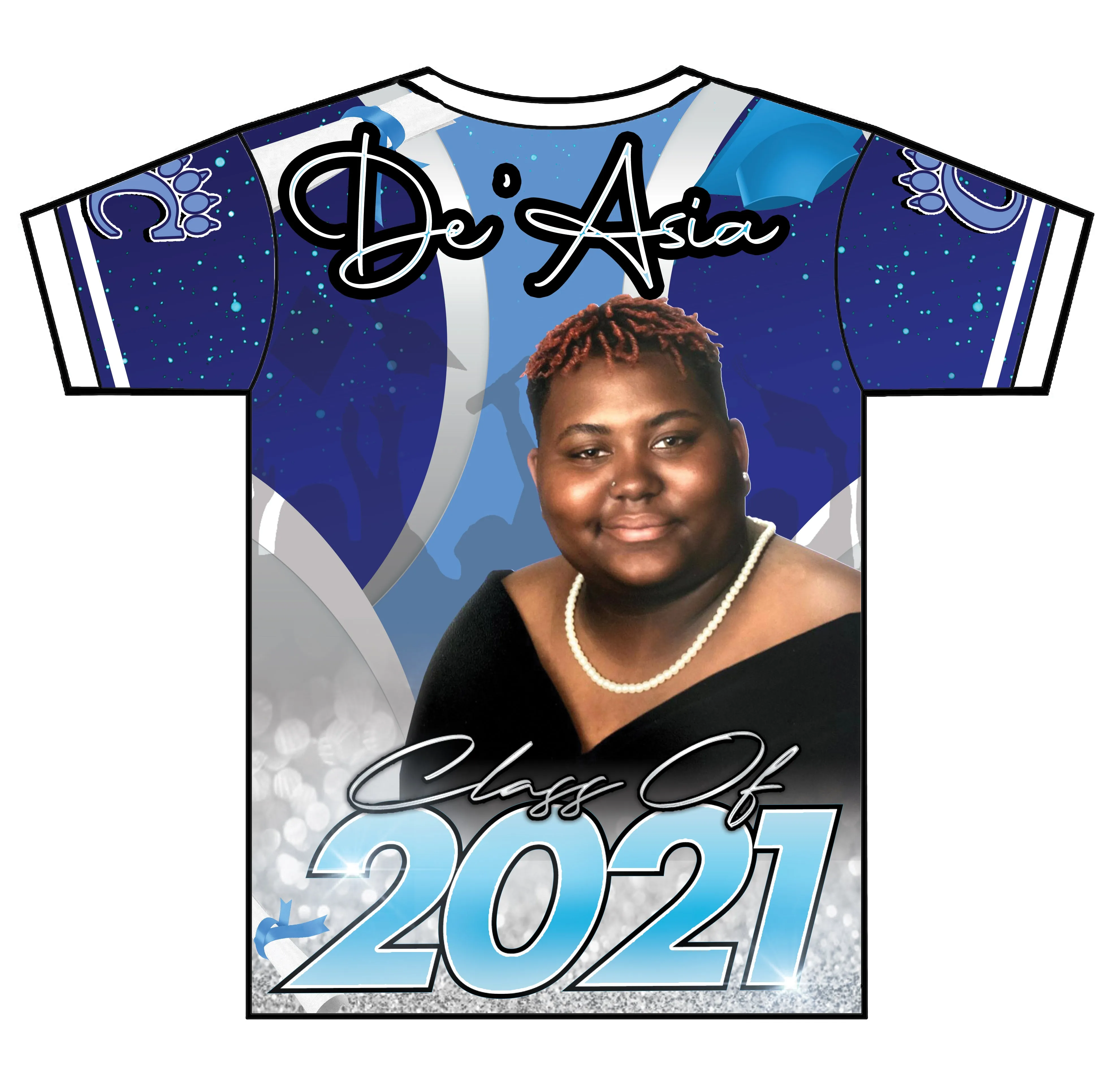 "De'asia" Custom Designed Graduation 3D shirt