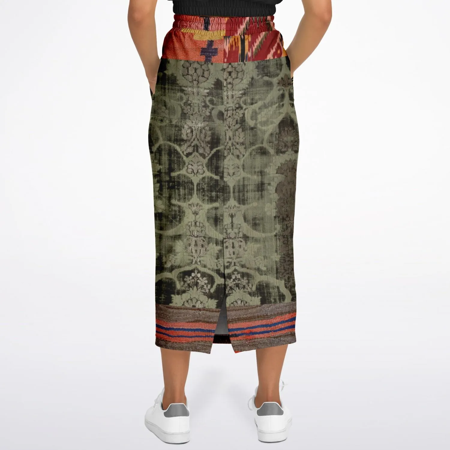 Remembering Woodstock Eco-Poly Long Pocket Skirt