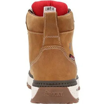 Rocky Men's Rebound 6" Comp Toe WP Wedge Work Boot -Brown- RKK0451