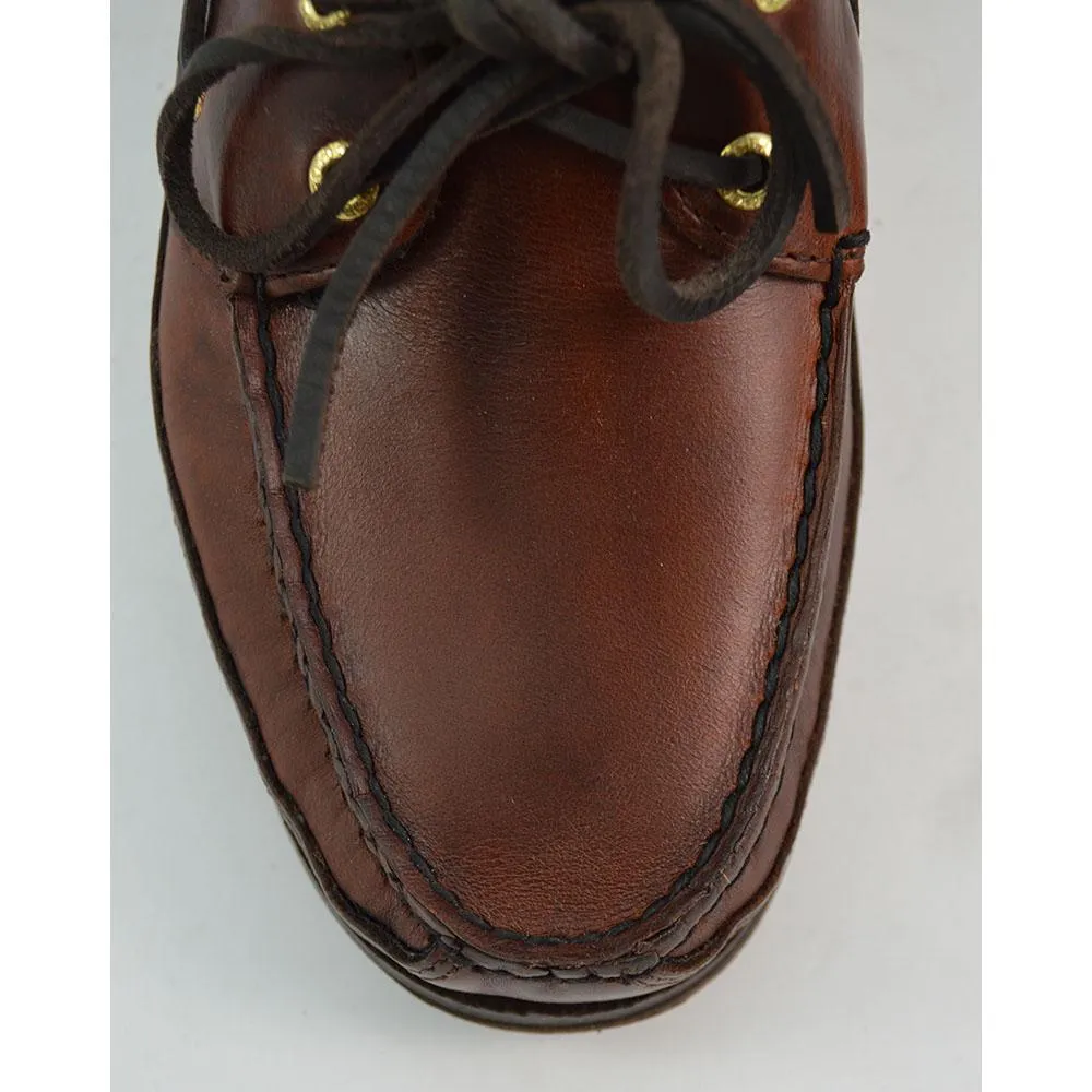 Sebago Schooner Brown Oiled Waxy Deck Shoes