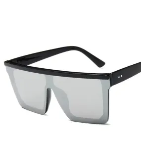 Shimmer in Style with Square Sunglasses Featuring UV Protection