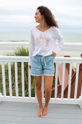 Simply Southern Chambray Shorts - Summer Staple for Effortless Style