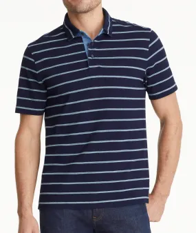 Striped Indigo Polo