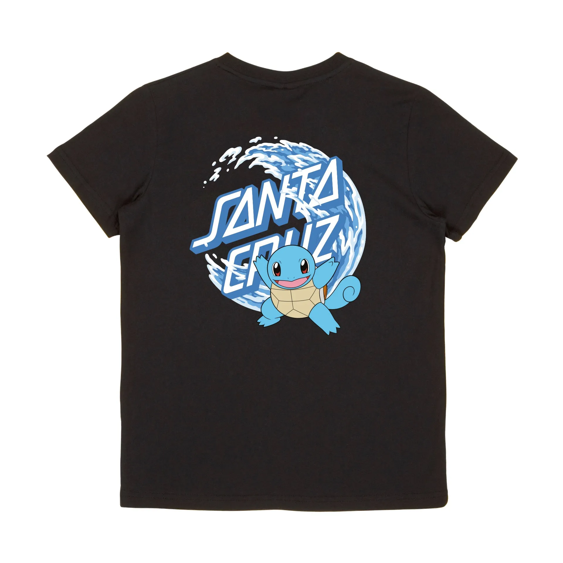 TEE SHIRT SANTA CRUZ X POKEMON WATER TYPE 1 YOUTH BLACK