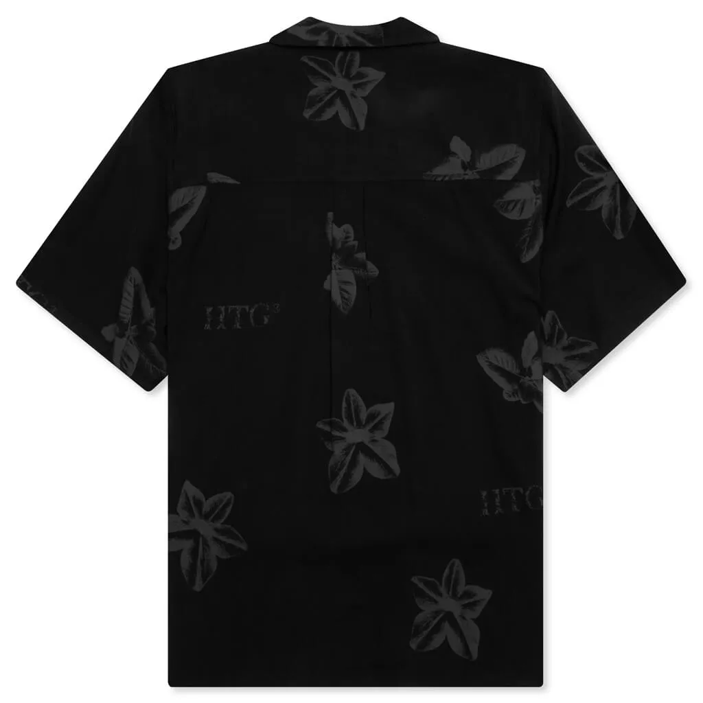 Tobacco S/S Button Up - Black