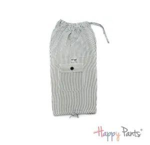 White Stripy Happy-Pants Boardshorts - Youth Collection