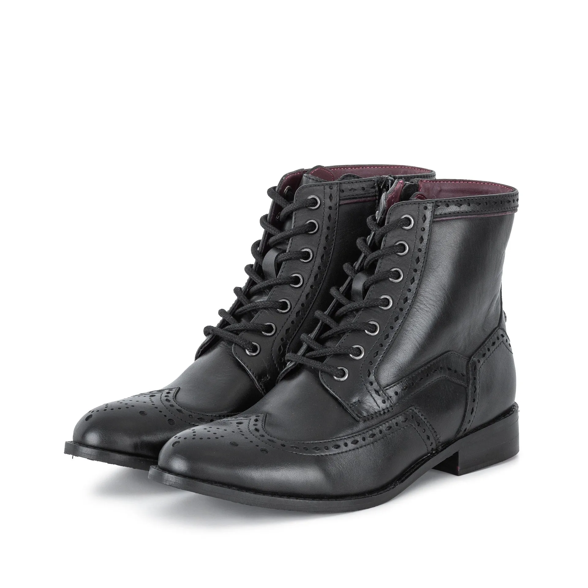 YASMINE 2.0 BLACK BROGUE BOOT